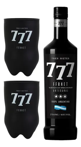 Kit Regalo Fernet 777 + Vaso