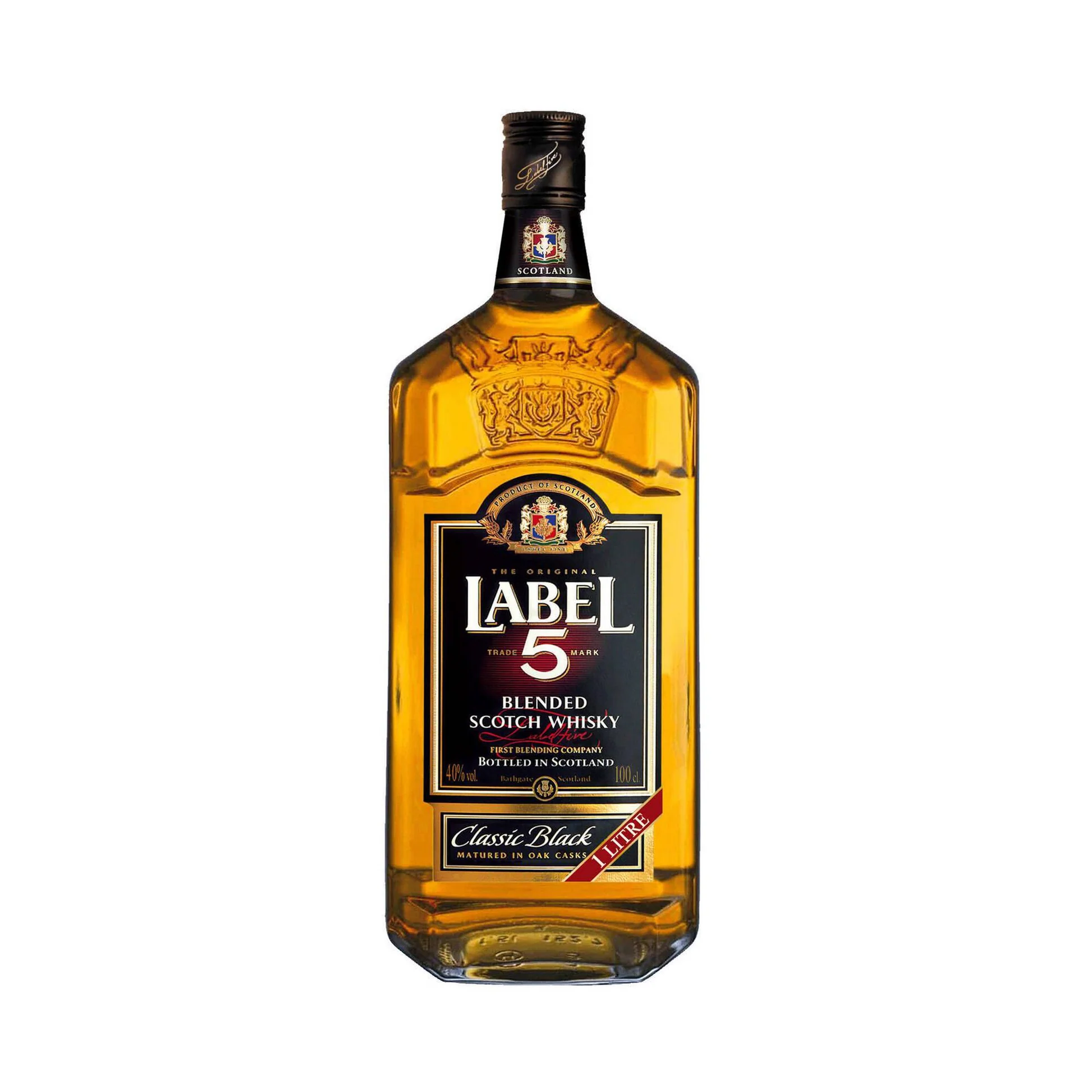 Blended Scotch Whisky Label 5 Trade Marl 1L